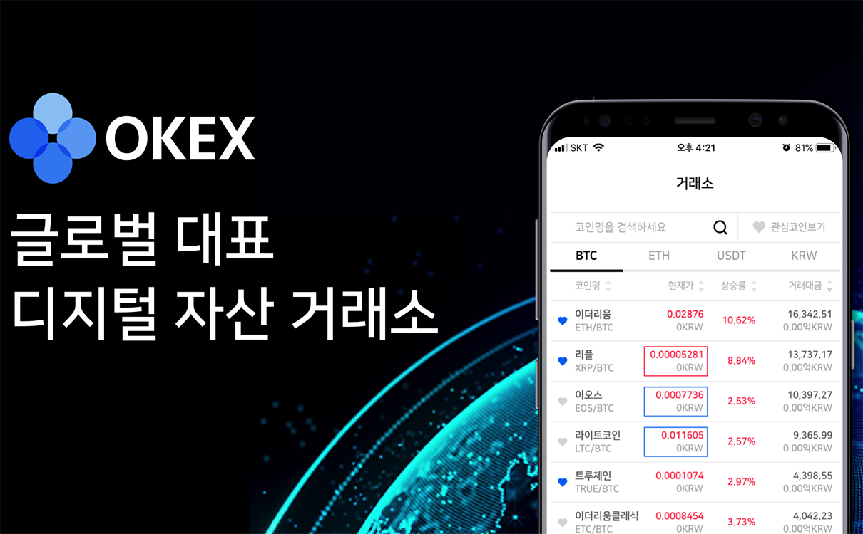 OKEx韩国因法规、业务困难，将于4月7日终止服务
