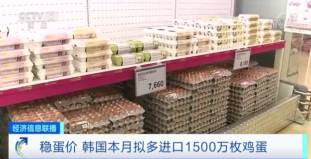 没有鸡蛋了吗？为了稳定市场供应，韩国宣布进口1500万只鸡蛋。